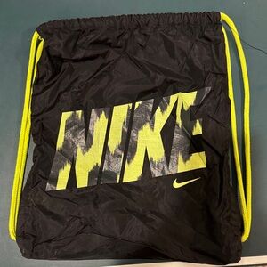 Nike Black Backpack with Yellow Accents